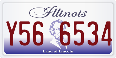 IL license plate Y566534