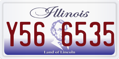 IL license plate Y566535