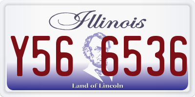IL license plate Y566536