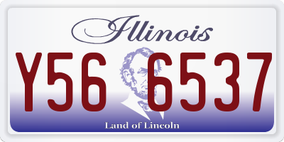IL license plate Y566537