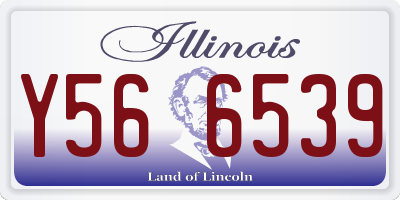 IL license plate Y566539