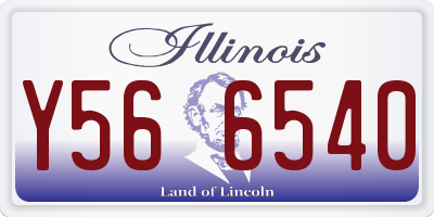 IL license plate Y566540