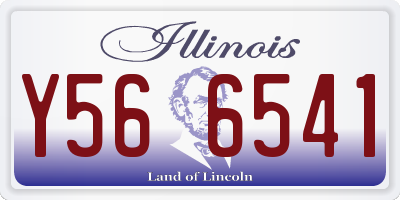 IL license plate Y566541
