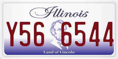IL license plate Y566544