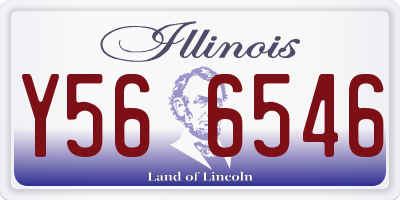 IL license plate Y566546