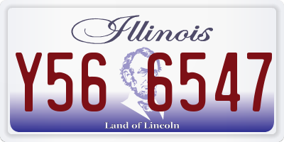 IL license plate Y566547