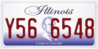 IL license plate Y566548