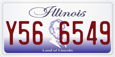 IL license plate Y566549