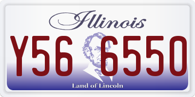 IL license plate Y566550