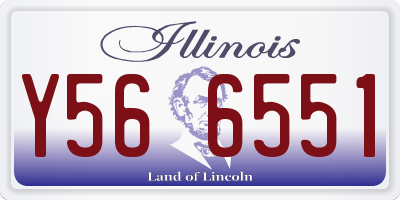 IL license plate Y566551