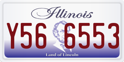 IL license plate Y566553
