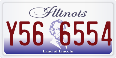 IL license plate Y566554