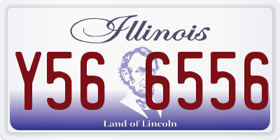 IL license plate Y566556