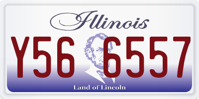 IL license plate Y566557