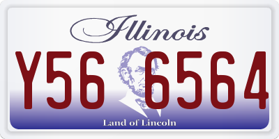 IL license plate Y566564