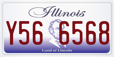 IL license plate Y566568