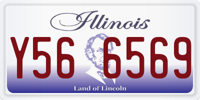 IL license plate Y566569