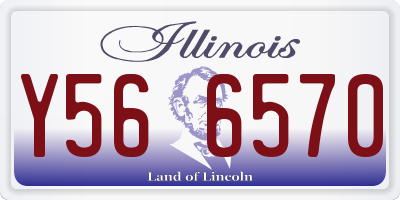IL license plate Y566570