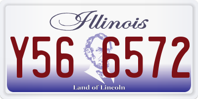 IL license plate Y566572