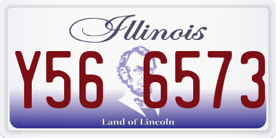 IL license plate Y566573