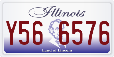 IL license plate Y566576
