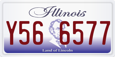 IL license plate Y566577