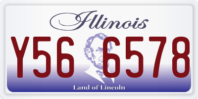 IL license plate Y566578