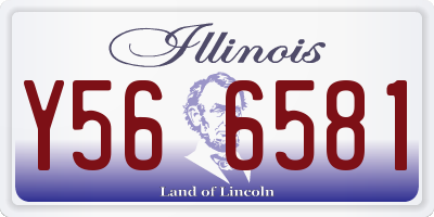 IL license plate Y566581