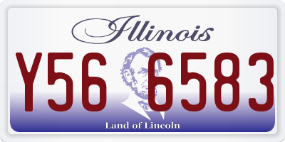 IL license plate Y566583