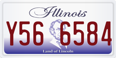 IL license plate Y566584