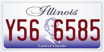 IL license plate Y566585