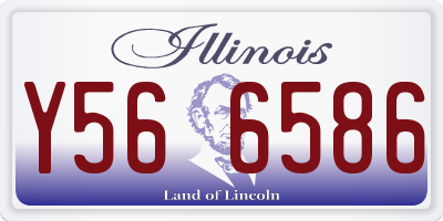 IL license plate Y566586