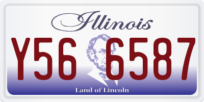 IL license plate Y566587