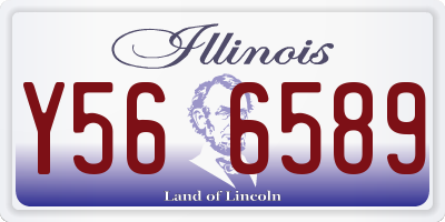 IL license plate Y566589