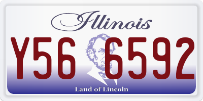 IL license plate Y566592