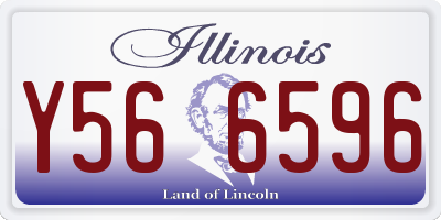 IL license plate Y566596