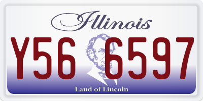 IL license plate Y566597