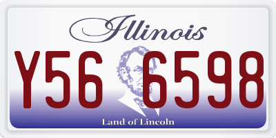 IL license plate Y566598