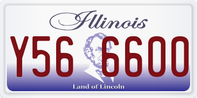 IL license plate Y566600