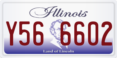 IL license plate Y566602