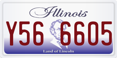 IL license plate Y566605
