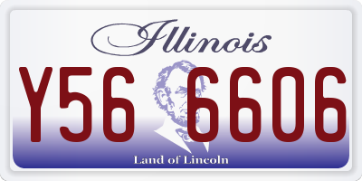 IL license plate Y566606