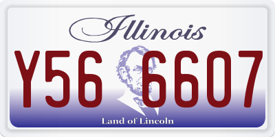 IL license plate Y566607