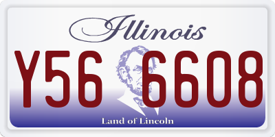 IL license plate Y566608