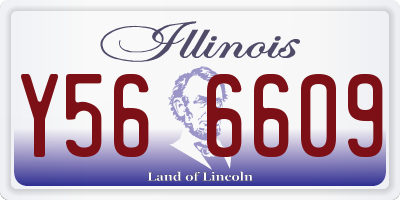 IL license plate Y566609