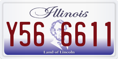 IL license plate Y566611