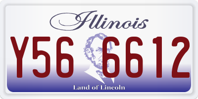 IL license plate Y566612