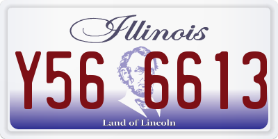 IL license plate Y566613