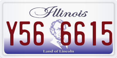 IL license plate Y566615