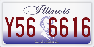 IL license plate Y566616